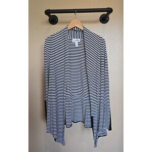 Joseph Ribkoff black and‎ white lightweight cardigan women's size 16
